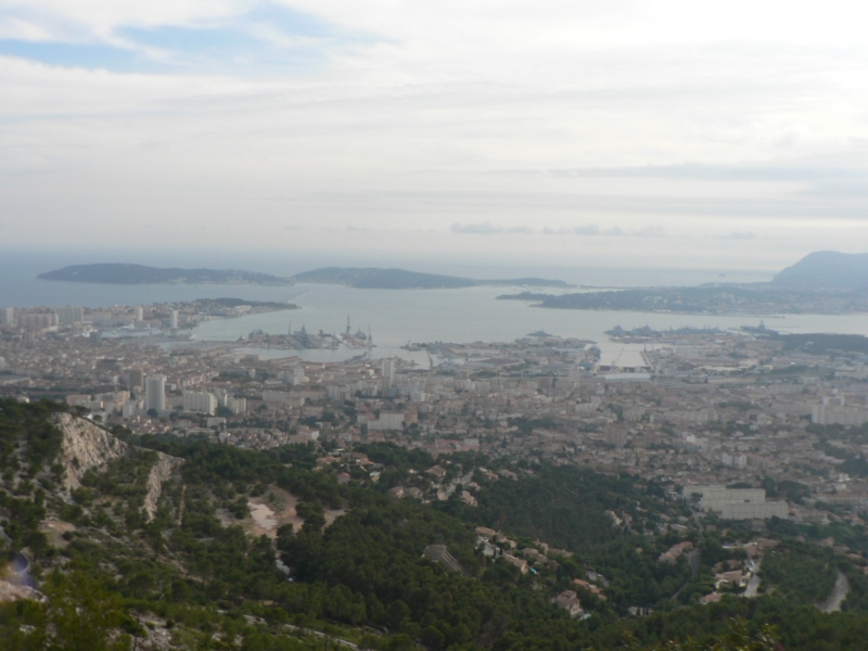 Toulon, vu du mont Faron